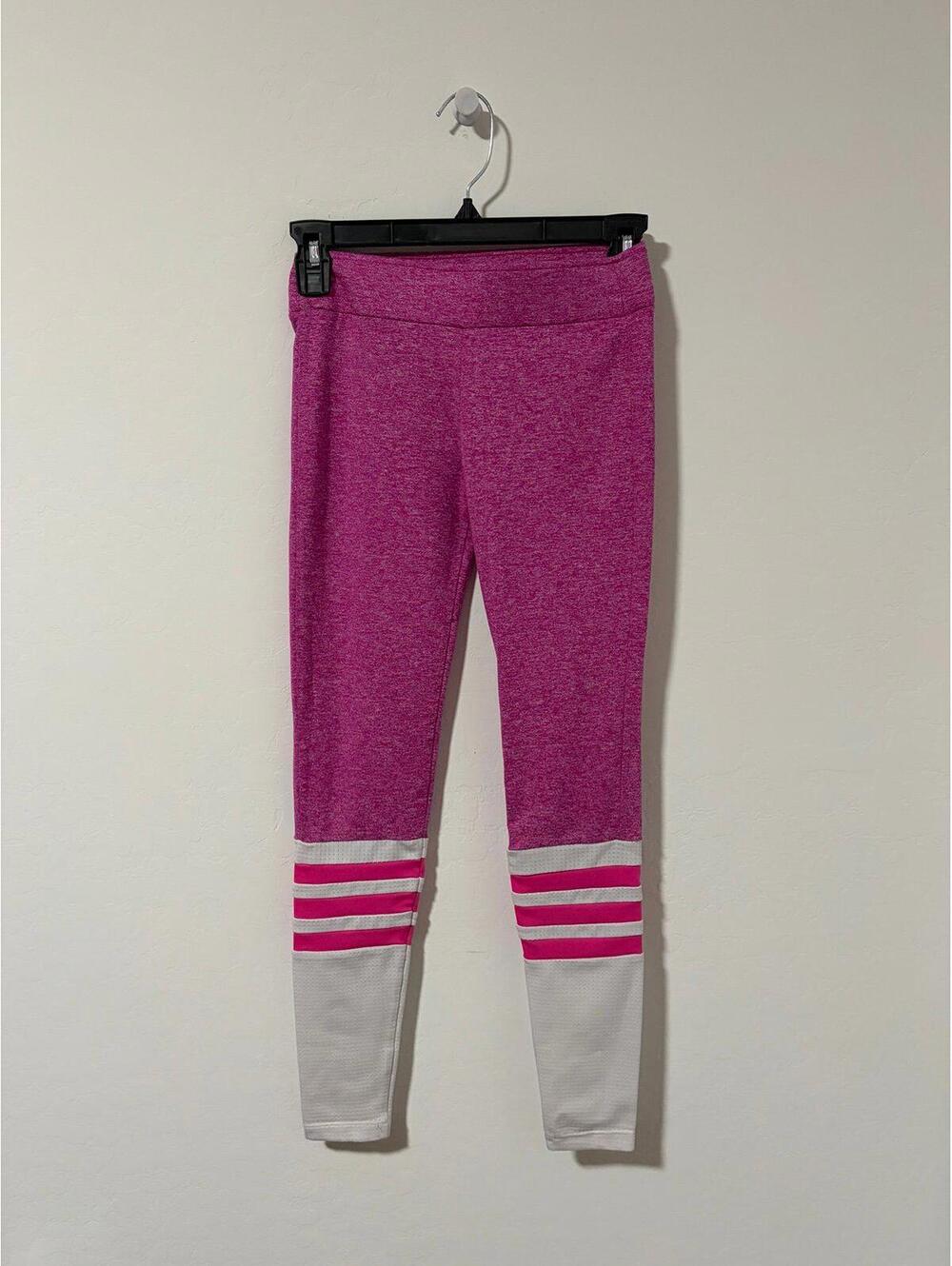 Bombshell Sportswear Sock Leggings - Pink / White - Women size XS